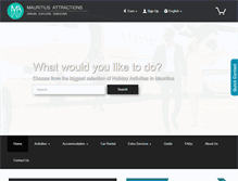 Tablet Screenshot of mauritiusattractions.com